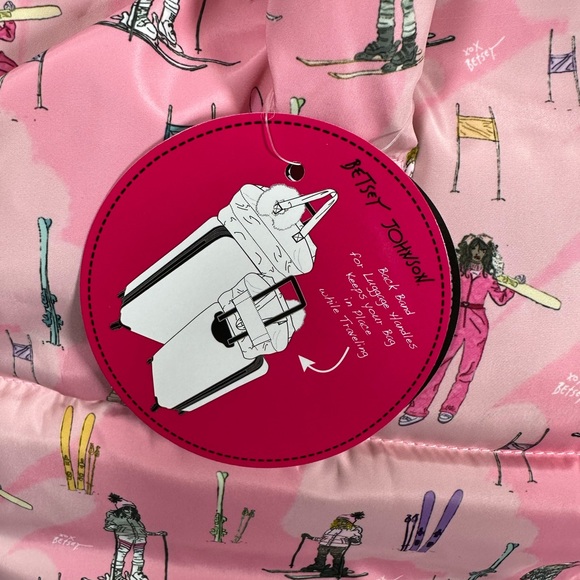 Betsey Johnson Pink Ski Girl Weekender Tote - Picture 4 of 6